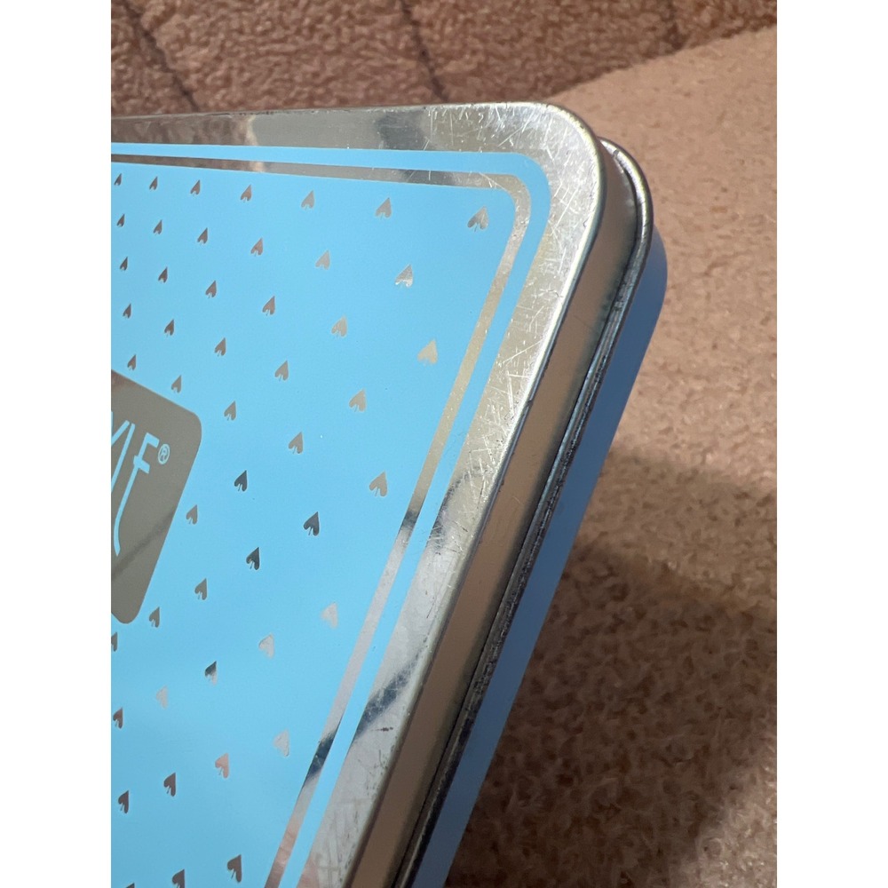 Vintage Hoyle Collection Playing Card Set Light Blue Metal Tin Made in England - Picture 4 of 5